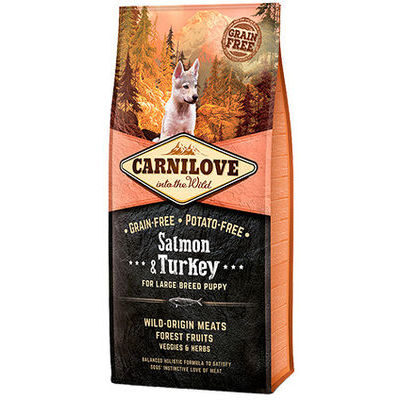 CARNILOVE Salmon & Turkey Large Breed Puppy 12kg dog dry food
