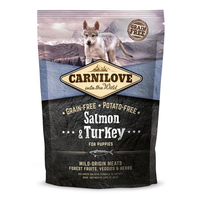 CARNILOVE Salmon & Turkey Puppy 1,5kg barība suņiem