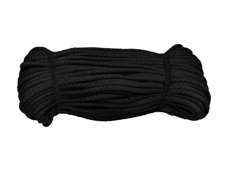 Twine cotton black 5 mm 50 m