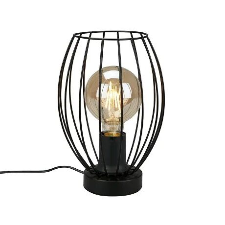 BRILO Galda lampa Ø175mm, melna