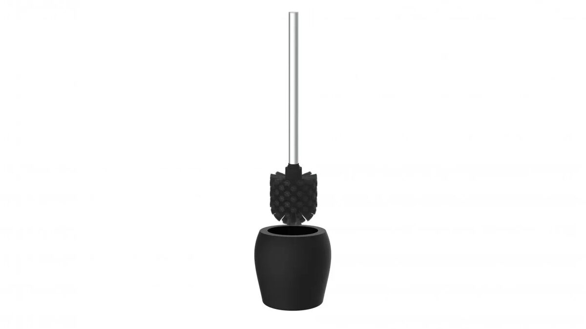 EISL Elegant WC brush set with interchangeable brush head, black