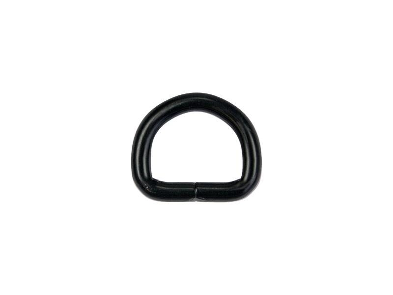Extra Matt Metal D-ring 22/20/5 mm black