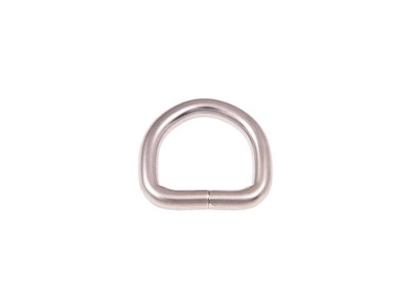 Extra Matt Metal D-ring 22/20/5 mm nickel