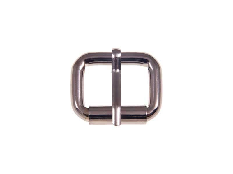 Extra metal roller buckle single 27/20/6 mm black nickel set