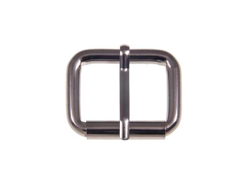 Extra metal roller buckle single 33/25/6 mm black nickel set
