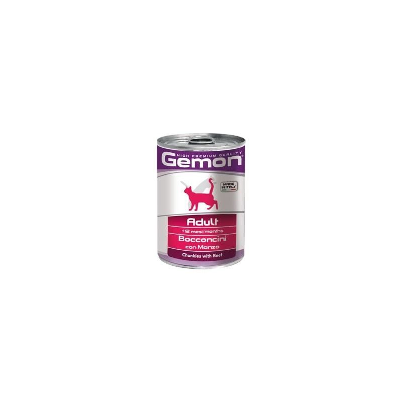 Wet food GEMON Wet Cat chunkies Adult with beef 415 g