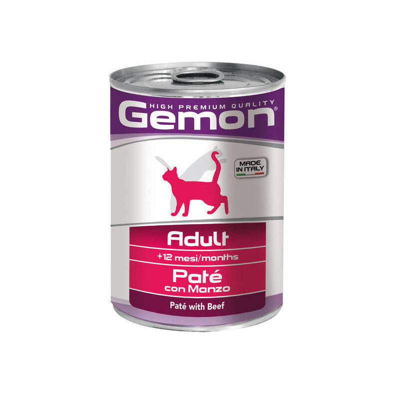 Wet food GEMON Wet Cat patee Adult with veal 400 g