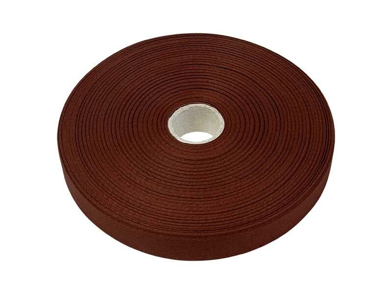Herringbone-weave tapes 10 mm maroon 50 m