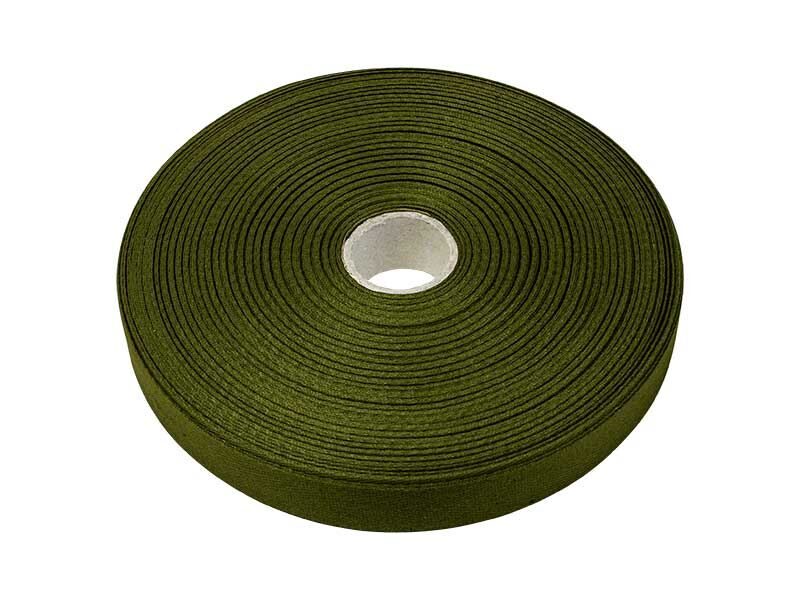 Herringbone-weave tapes 10 mm olive 50 m