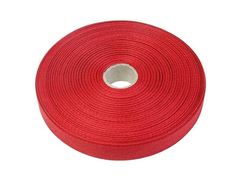 Herringbone-weave tapes 10 mm red 50 m