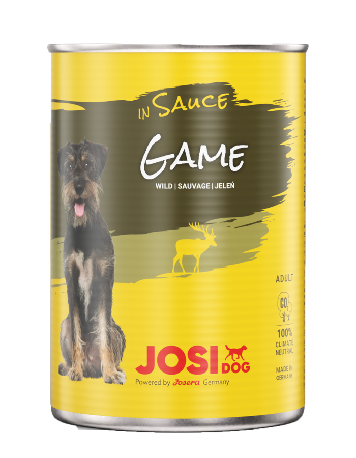 Wet dog food Josera JosiDog Game in sauce 415 g