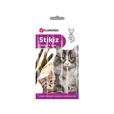 Karlie Flamingo Complementary feed for cats CHICKEN AND LIVER CAT 3pcs 15g