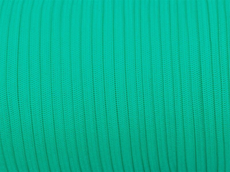 Knitted polyester elastic tape 7 mm 100 m mint