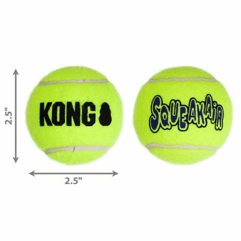 KONG AIR SQUEAKER TENNIS BALL Medium x 3pcs for dogs