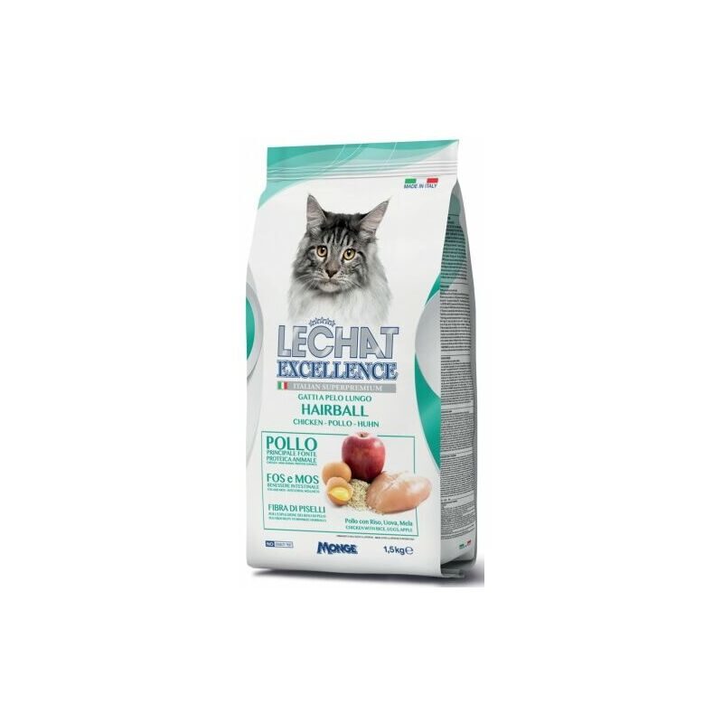 Dry cat food LECHAT Excellence Hairball 0,4 kg