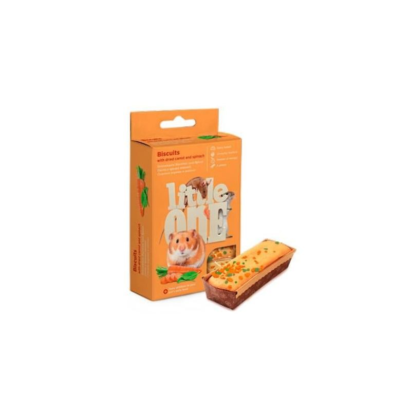 Little One Biscuits with carrot and spinach for small animals 5х7g in box