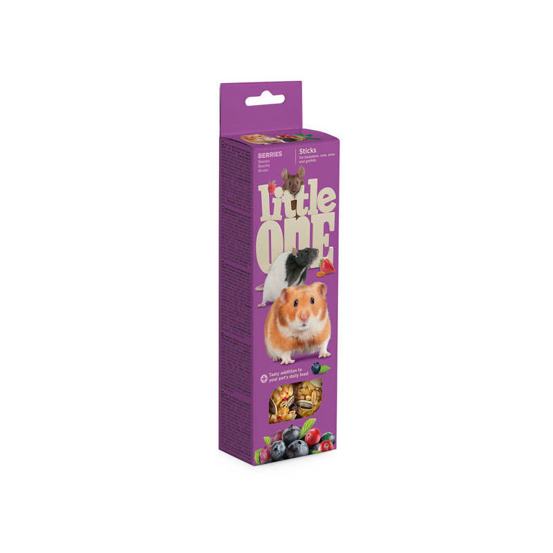 Little One Sticks for hamsters, rats, mice and gerbils with berries 2х60g in box