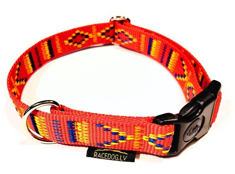 RACEDOG collar ALASKA red