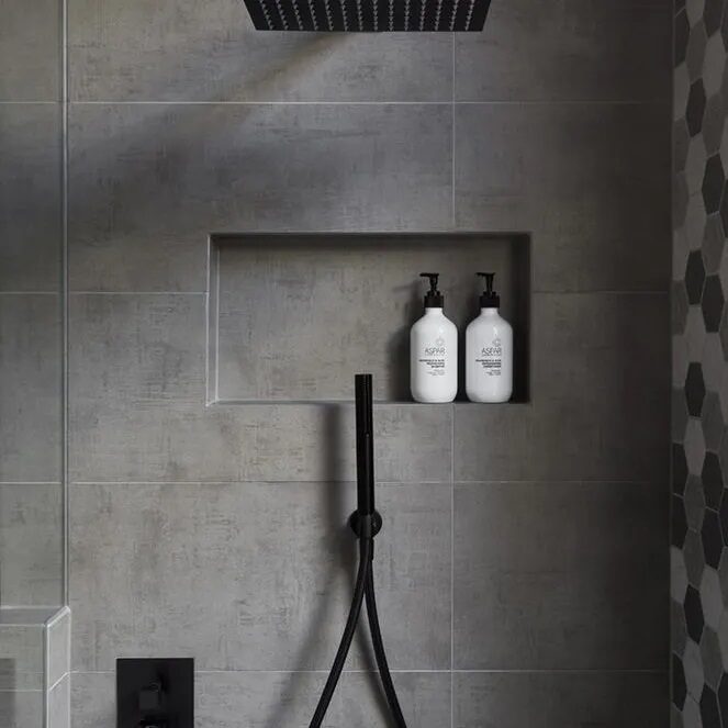 TRES hand shower wall holder, matt black