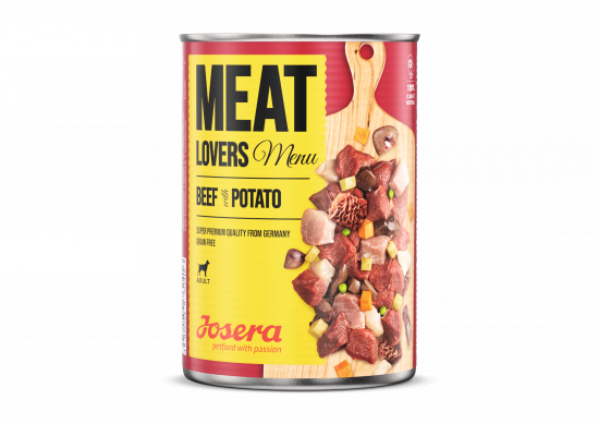 Konservi Josera suņiem Meat Lovers Menu Beef with Potato 800g