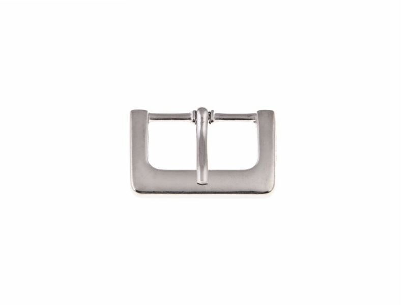 Metal buckle single 25 mm nickel set
