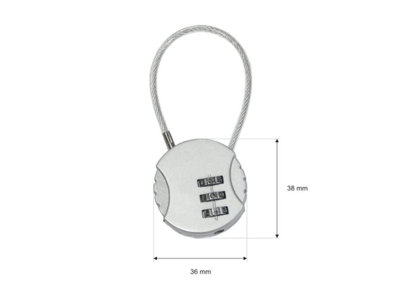 Metal padlock combination lock 0173
