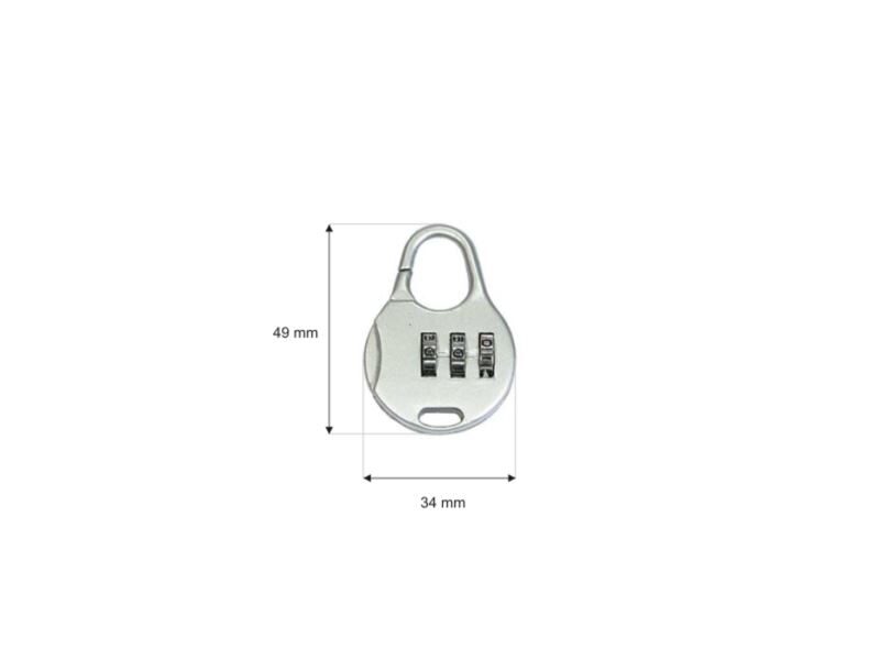 Metal padlock combination lock 108