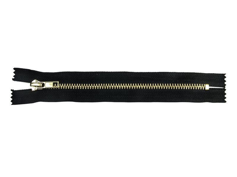 Metāla poliestera rāvējslēdzējs #5 16 cm melns 50 gab.