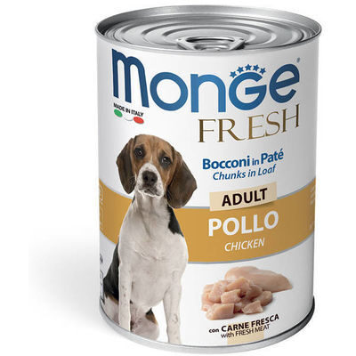 Wet dog food Monge Fresh Chunks ADULT with Chicken 400g