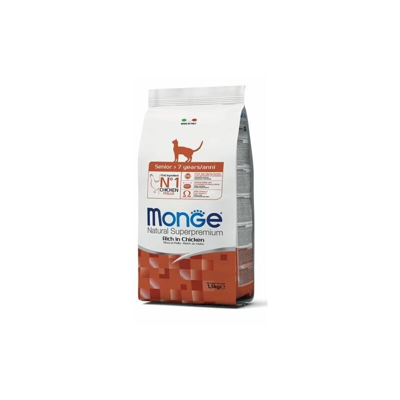 Dry cat food MONGE Sterilised Monoprotein Duck 1,5 kg