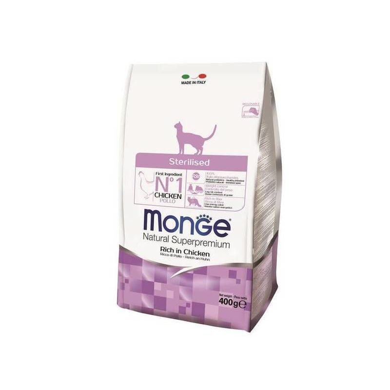 Dry cat food MONGE Sterilised 0,4 kg