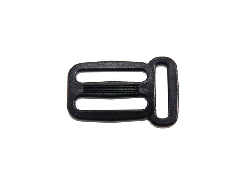 Plastic slide buckle 25/20 mm black