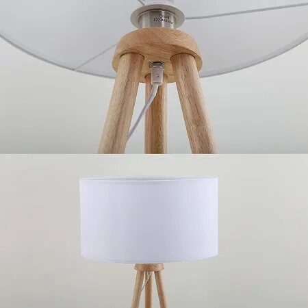 BRILONER floor lamp, living room lamp, white