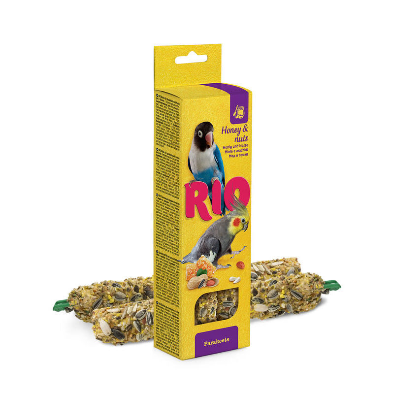 RIO Sticks for parakeets with honey and nuts 2x75g