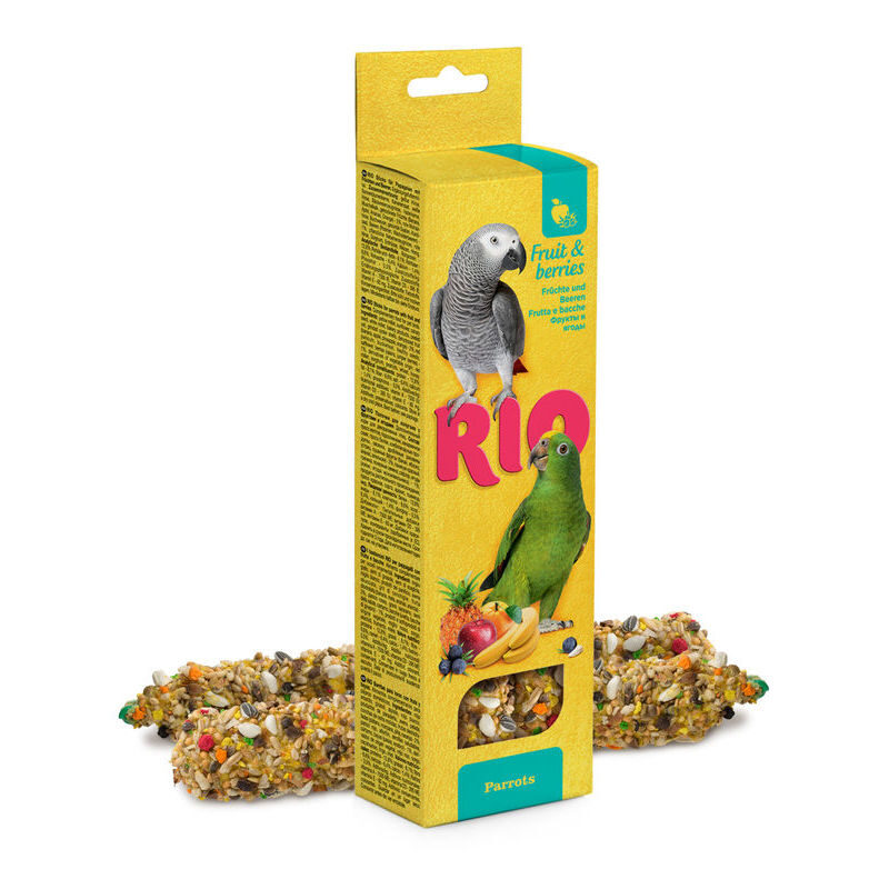 RIO Sticks for parrots with fruit and berries 2x90g