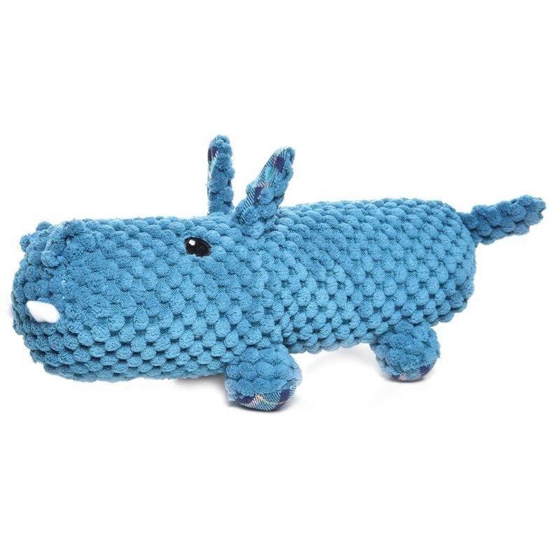  Rotaļlieta suņiem ar pīkstuli Hippopotamus 24cm