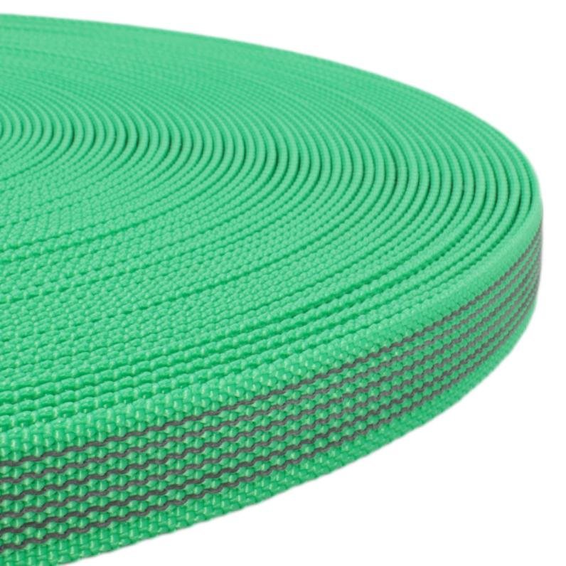 Polypropylene Rubber Webbing Green 15 - 25 mm