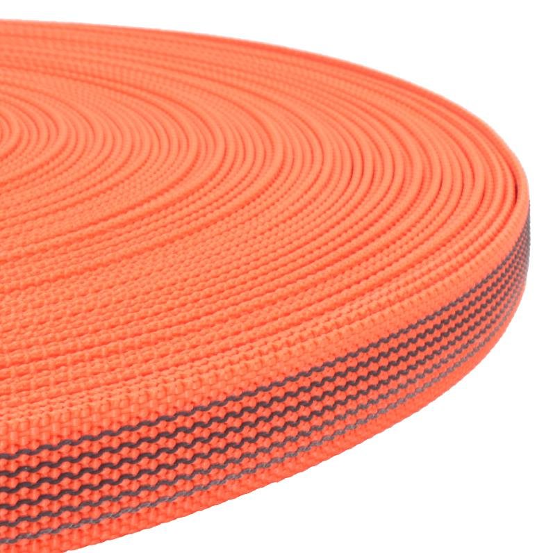 Polypropylene Rubber Webbing Orange 15 - 25 mm