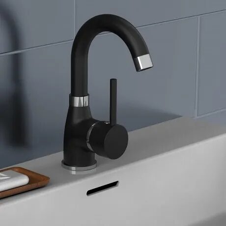 EISL Futura single lever sink mixer, black matt