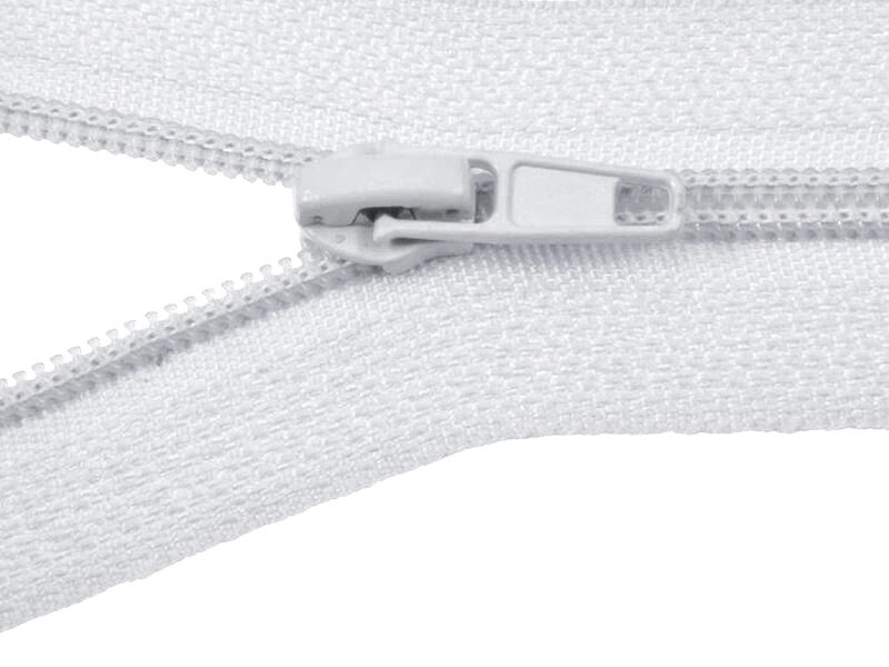 Slider for nylon zipper tape #5 white