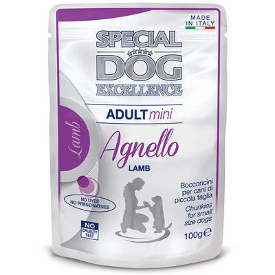 Wet food SPECIAL DOG Excellence pouches adult Mini with lamb 100 g