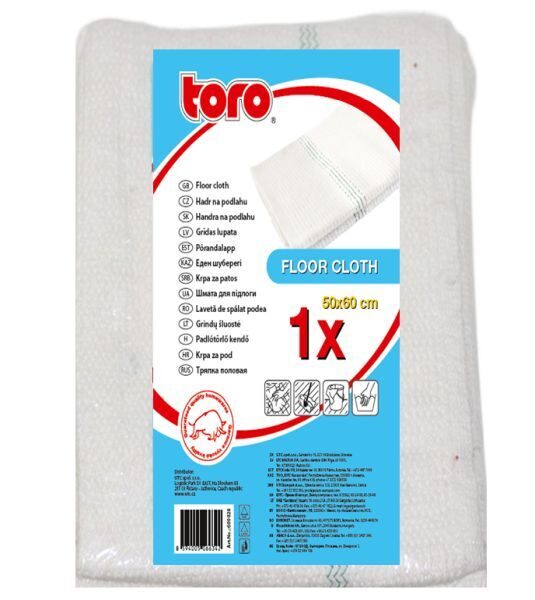 Toro Grīdas lupata balta 50x60 cm