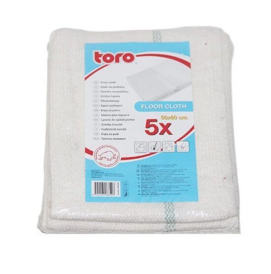 Toro Grīdas lupatas 5 gab. baltas