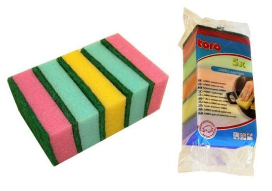 Toro Trauku švammes 5 gab. JUMBO 10x7cm