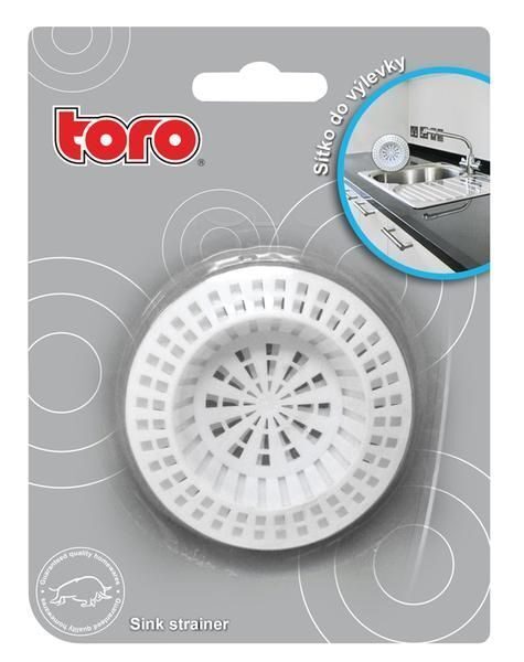 Sink strainers 2 pcs. white plastic