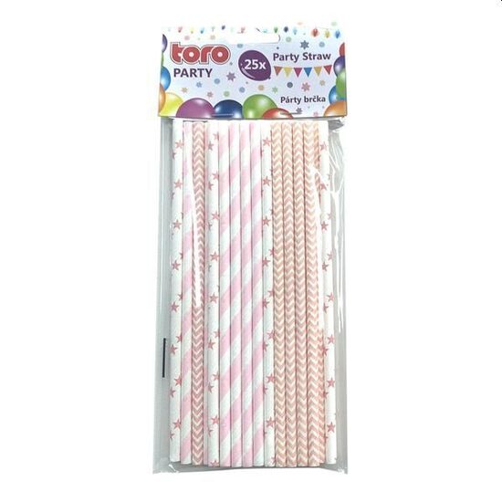 Salmiņi 25 gab. 20 cm papīra 30g Rozā