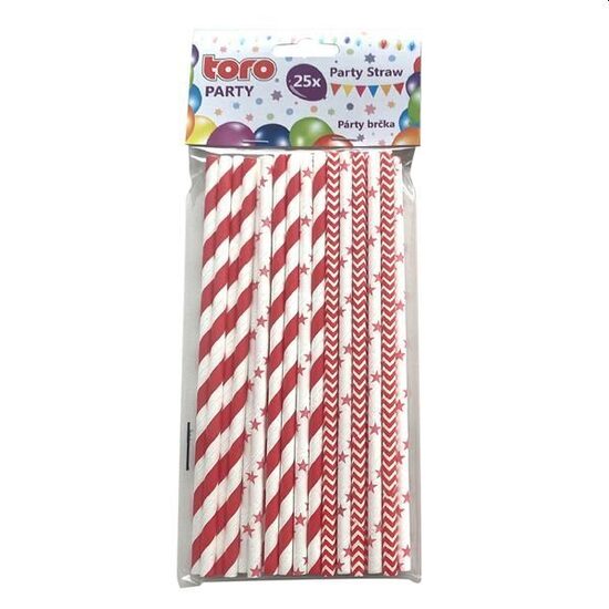 Salmiņi 25 gab. 20 cm papīra 30g Sarkani