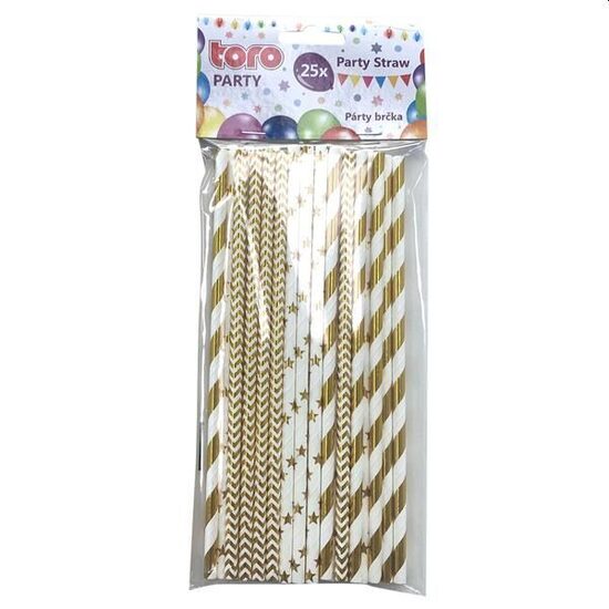 Salmiņi 25 gab. 20 cm papīra 30g Zelta