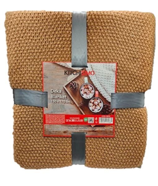 Kitchisimo Throw 130x170cm Light brown