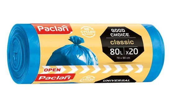 Paclan Classic Atkritumu maisi biezie 80L 20 gab. 20mkr 290g